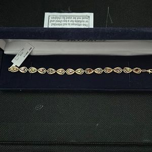 Gold Bracelet with Multicolor stones